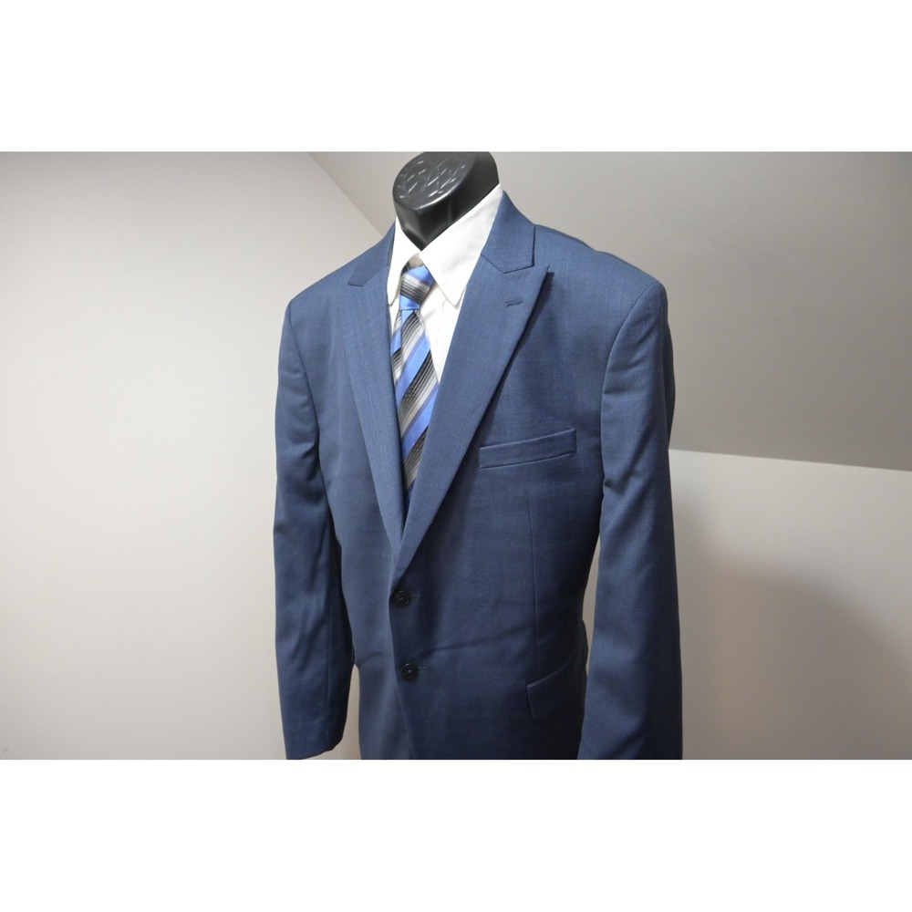 Joseph Abboud Suit Set Mens Size 50R 42x30 Blue Two Button Slim Fit Excellent
